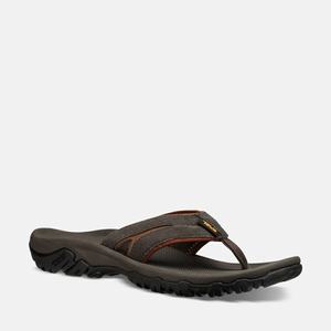 Teva Katavi 2 Thong Flip Flops Herre Svarte / Grønn | 2380FJUHQ