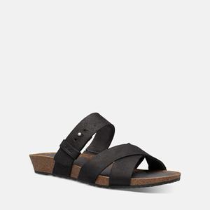 Teva Mahonia Kilesandaler Dame Svarte | 2673ADKTN