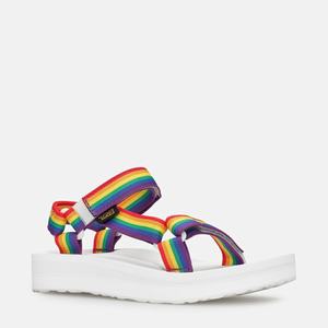 Teva Midform Universal Rainbow Pride Platåsandaler Dame Brune / Hvite | 0793WMUJD