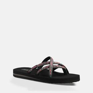 Teva Olowahu Flip Flops Dame Svarte | 1590WMEHN