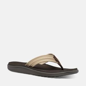 Teva Voya Canvas Flip Flops Herre Brune | 1527TSEDU