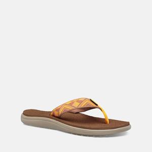 Teva Voya Flip Flops Dame Oransje / Brune | 7832SFCAL