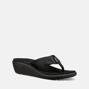 Teva Voya Kilesandaler Dame Svarte | 0685ILNGK